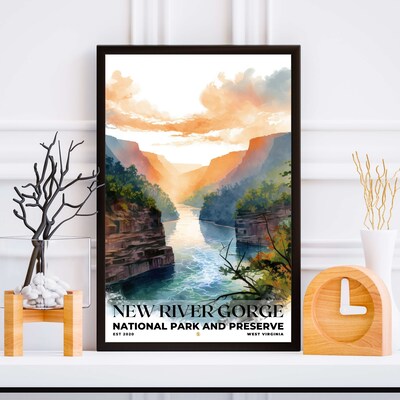 New River Gorge National Park and Preserve Poster, Travel Art, Office Poster, Home Decor | S4 - image5